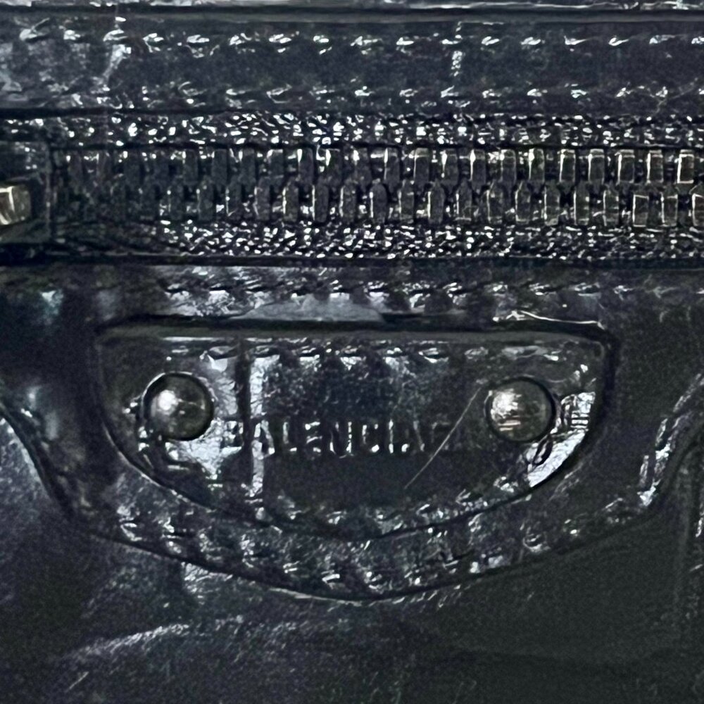 Balenciaga Black Croc Neo Classic Bifold Wallet - Picture 14 of 14